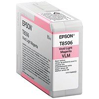 Epson T8506 Ink Cartridge 80ml Vivid Light Magenta C13T850600