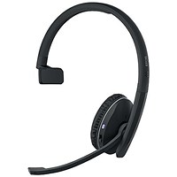 EPOS Adapt 231 Adapt 200 Series Wireless Monaural On Ear Headset, USB-C via Bluetooth Adapter