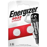 Energizer CR2032 Lithium Batteries, Pack of 2