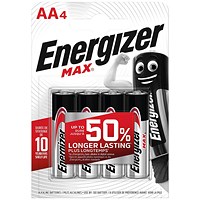 Energizer Max AA/E91 Batteries - Pack of 4