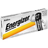 Energizer Industrial AAA Alkaline Batteries, Pack of 10 Energizer Industrial AAA Alkaline Batteries, Pack of 10
