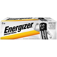 Energizer Industrial C Alkaline Batteries, Pack of 12