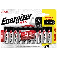 Energizer Max AA/E91 Batteries - Pack of 16