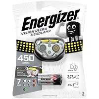 Energizer Vision Ultra HD Headlight, 2 hours 45 minutes Run Time, 3xAAA Energizer Vision Ultra HD Headlight, 2 hours 45 minutes Run Time, 3xAAA