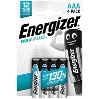 Energizer Max Plus AAA Batteries, Pack of 4