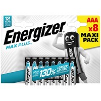 Energizer Max Plus AAA Batteries, Pack of 8