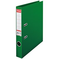 Esselte A4 Lever Arch Files, 50mm Spine, Plastic, Green, Pack of 10