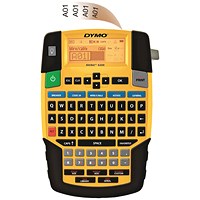 Dymo Rhino 4200 Label Maker QWERTY 19mm Yellow PB1 UK 1801611