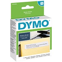 Dymo 11355 LabelWriter Thermal Labels, Black on White, 19x51mm, Pack of 500