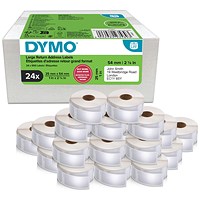 Dymo Large Return Address Labels 25x54mm 500 Labels (Pack of 24) 2223589