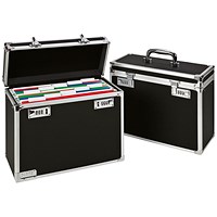 Leitz Mobile Filing Case Upto 15 File Capacity Foolscap Black