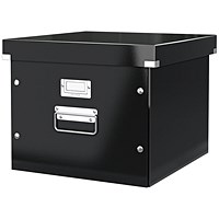 Leitz WOW Click & Store Archive Box For A4 Suspension Files - Black