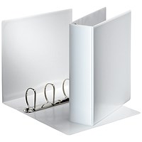 Esselte Presentation Ring Binder, A4, 4 D-Ring, 60mm Capacity, White