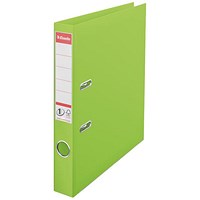 Esselte A4 Lever Arch Files, 50mm Spine, Plastic, Green, Pack of 10