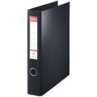 Esselte Maxi Ring Binder, A4, 4 D-Ring, 40mm Capacity, Black