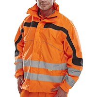 Beeswift Eton Breathable En471 Jacket, Orange, 4XL