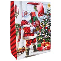 Eurowrap Joyful Santa Gift Bags XL Assorted Pack of 12
