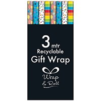 Generic Giftwrap Paper 3m Assorted Pack of 49