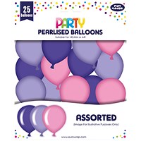 Party Balloons Pink/Purple (Pack of 6)