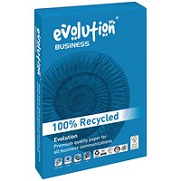 Evolution A3 Business Recycled Paper, White, 100gsm, Ream (500 Sheets)