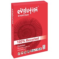 Evolution A3 Everyday Recycled Paper, White, 80gsm, Ream (500 Sheets) Evolution A3 Everyday Recycled Paper, White, 80gsm, Ream (500 Sheets)