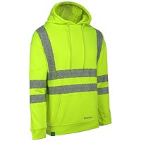 Envirowear Recyclable Hi-Vis Hoodie, Saturn Yellow, Medium