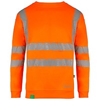 Envirowear Hi-Vis Sweatshirt, Orange, 2XL