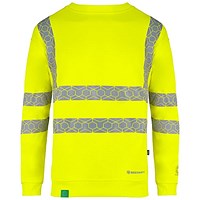 Envirowear Hi-Vis Sweatshirt, Saturn Yellow, Medium