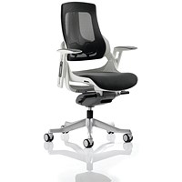 Zure Executive Mesh Chair, Height Adjustable Arms, Charcoal Zure Executive Mesh Chair, Height Adjustable Arms, Charcoal