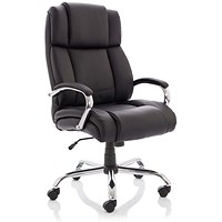 Texas Leather Executive Heavy Duty Chair, Black