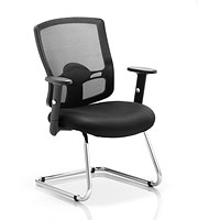 Portland Visitor Chair, Black