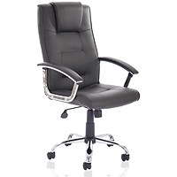 Thrift Executive Chair, Fixed Height Arms, Black Thrift Executive Chair, Fixed Height Arms, Black