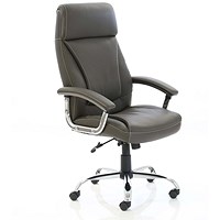 Penza Leather Executive Chair, Brown