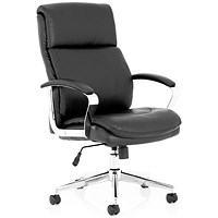 Tunis Black Leather Executive Chair