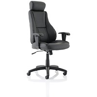 Hampshire Plus Managers Chair, Height Adjustable Arms, Black