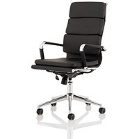 Hawkes Executive Chair - Black PU Chrome Frame