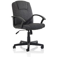 Bella Executive Managers Chair Charcoal Fabric