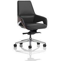 Olive Executive Chair, Fixed Height Arms, Black