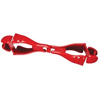 Ergodyne Squids 3400 Grabber Dual Clip Mount, Red