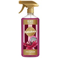 Fabulosa Glass Spray Cherry Bomb 750ml Pack of 9
