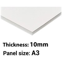 Foamboard, A3, White, 10mm Thick, Box of 5