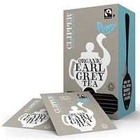 Clipper Fairtrade Organic Earl Grey Tea Bags, Pack of 25