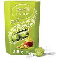 Lindt Lindor Truffles Pistachio Milk Chocolate Box 200g