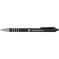 5 Star Ballpoint Pen, Black, Pack of 12