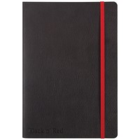 Black n' Red Soft Cover Business Journal, A5, Numbered Pages, 144 Page