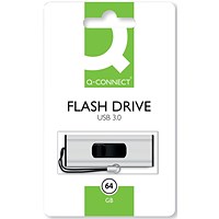 Q-Connect USB 3.0 Slider Flash Drive 64GB