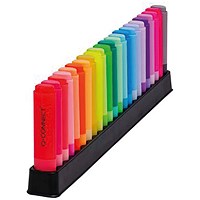 Q-Connect Highlighter Pens Deskset, Assorted - Pack of 23