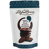 Lily O'Brien's 70 Percent Dark Belgian Chocolate Share Bag