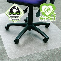Floortex Cleartex Advantagemat Plus Apet Chair Mat, for Low and Standard Pile Carpets, 1185x750mm Floortex Cleartex Advantagemat Plus Apet Chair Mat, for Low and Standard Pile Carpets, 1185x750mm