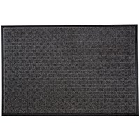 Doortex Indoor/Outdoor Use Anti-slip Base Ribmat, 600x900mm, Charcoal
